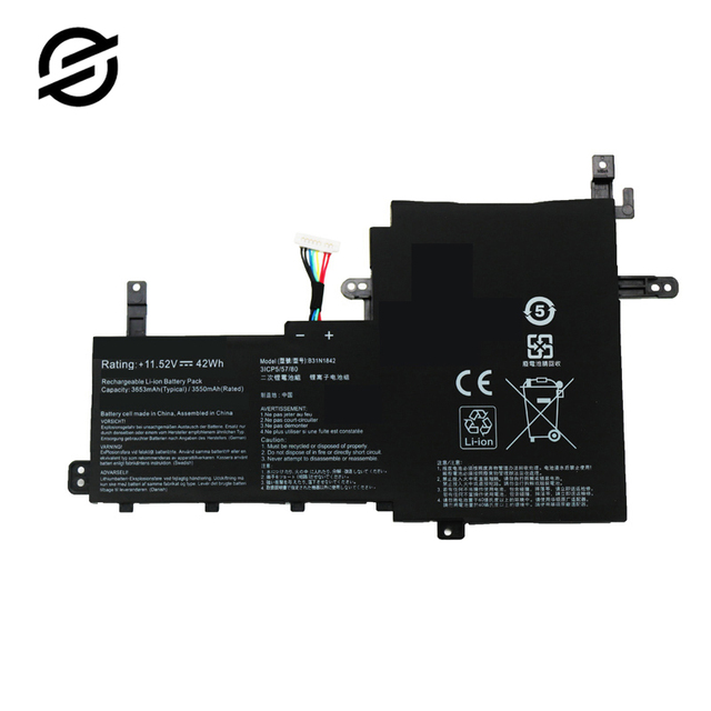 B31N1842 0B200-03440000 3ICP5/57/80 B31BmE1 Original Laptop Battery for ASUS Vivobook 15 KM513UA S531FA S531FL Rechargeable