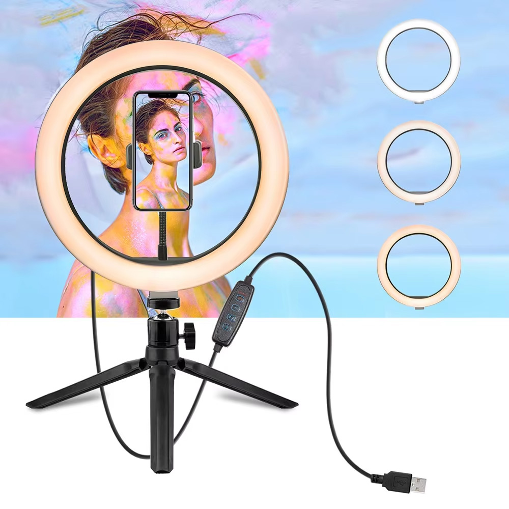 Ring Light PROOCAM JY-10 26cm 10inch Led Selfie 2m Light Stand