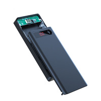 Boîtier de batterie externe double USB Micro USB Type C 5V DIY, support 18650, étui de rangement détachable pour batterie sans batterie ni chargeur