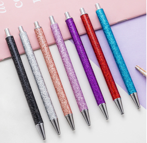 Sparkling Silver Glitter Metal Ballpoint <b>Pen</b> bonvada <b>Novelty</b> Writing Instrument for girl - Product Image 5