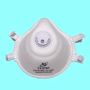 Ce Certified Cup Moldeado Anti Polvo N99 Venta al por mayor No tejido Pulido Ropa DE TRABAJO Respiratorio Ffp3 Mascarilla