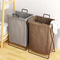 Panier à linge sale pliable en tissu épais, grande capacité, pour la salle de bain, la toilette, le rangement du linge