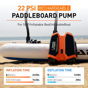 AP-889L 22psi DC 12V <span class=keywords><strong>sup</strong></span> bơm điện Stand-Up <span class=keywords><strong>Paddle</strong></span> Board máy bơm không khí với có thể tháo rời pin sạc cho thuyền sử dụng - Product Image 5