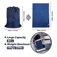 Sac de lavage du linge à cordon en nylon Oxford personnalisé sacs à linge robustes pour vêtements sales panier à linge panier de revêtement
