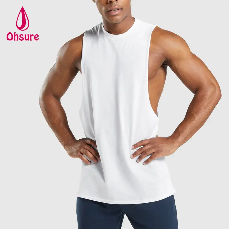 Hot sale new fashion fitness men gym muscle tank top breathable workout quick dry sports top tank gym for men