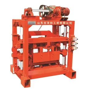 QTJ4-40 brick making machine/molds for concrete blocks making/brick making machine with mixer