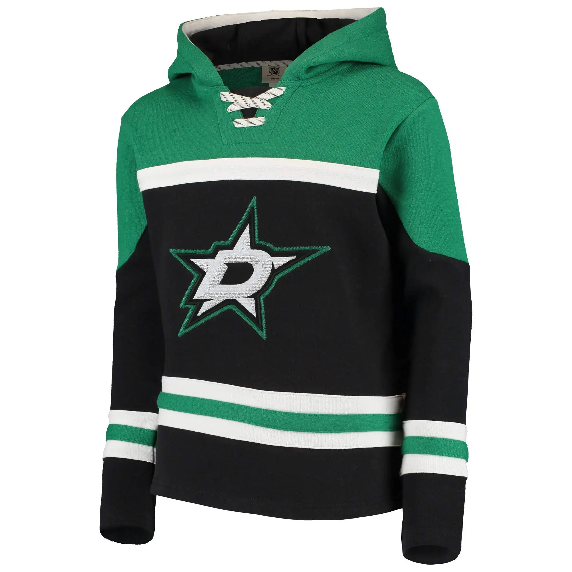 Wholesale Custom Sublimated Embroidered Logo Blank Hockey Jersey Hoodies With Laces