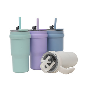Stainless Steel Tumbler 304 Insulated With Handle Outdoor <b>Portable</b> Travel Cup Double Wall <b>Vacuum</b> Insulated 12-24 Hours - Product Image 4