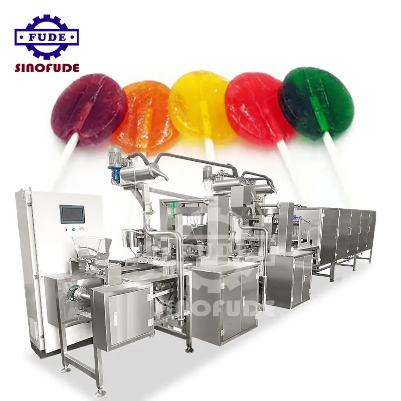 Hochleistungs-Hartbonbon-Lutscher-Herstellungs maschine voll automatische 3D-2D-Fruchtlutscher-Produktions linie