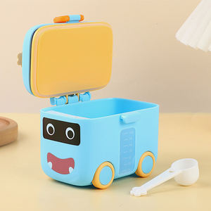 Commercio all'ingrosso 180g BPA-Free plastica <span class=keywords><strong>latte</strong></span> <span class=keywords><strong>in</strong></span> <span class=keywords><strong>polvere</strong></span> contenitore di stoccaggio piccola scatola Dispenser alimenti per bambini con manico per i <span class=keywords><strong>neonati</strong></span> - Product Image 3