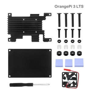 เคสโลหะสีส้ม Pi <span class=keywords><strong>zero</strong></span> 2 3 <span class=keywords><strong>OrangePI</strong></span> 3 <span class=keywords><strong>LTS</strong></span> Pi 4 <span class=keywords><strong>LTS</strong></span> พร้อมคูลเลอร์สำหรับ ORANGE Pi Series - Product Image 1