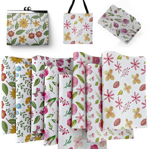 Motifs floraux décoratifs de tulipes en cuir synthétique imprimant le matériel de similicuir de similicuir de similicuir de Faux vinyle pour le sac/meubles - Product Image 2