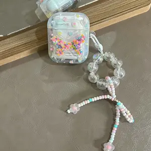 Papillon sables mouvants 3d mignon fleur amour boîte de charge sans fil pour <span class=keywords><strong>apple</strong></span> airpods 1 2 pro 3 2e étui pour écouteurs - Product Image 3