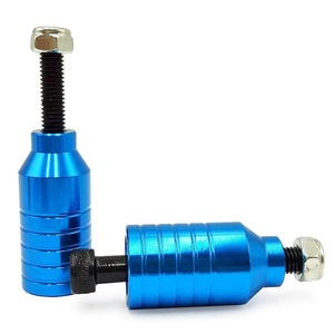 Pegs - 2 unidades Pro Stunt Scooter Pegs Rainbow Schward con eje de 12,9 nivel y tuerca de fijación, aluminio PRO-Roller-PEG | Grinds 5050s (amarillo