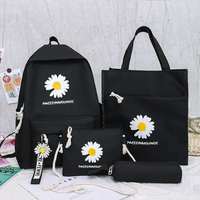 Ensemble de 3 sacs à dos pour femmes, sac à dos noir pour étudiantes, nouvelle collection