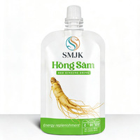 Esens Ginseng Merah Tradisional Ekstrak Cair 60ml Rasa Manis, Kemasan Portabel, Ekstrak Ginseng Merah, Jujube Merah, dan Wolfberry untuk Kesehatan Darah