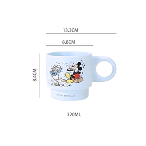 Taza Apilable <span class=keywords><strong>de</strong></span> Cerámica con Diseño <span class=keywords><strong>de</strong></span> <span class=keywords><strong>Mickey</strong></span> <span class=keywords><strong>Mouse</strong></span> y su Familia, 320 ml, Apta para Microondas y Lavavajillas, Regalo <span class=keywords><strong>de</strong></span> Navidad con Caja <span class=keywords><strong>de</strong></span> Regalo - Product Image 6