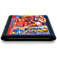 Cartouche de jeu 196 en 1 pour console de jeu vidéo Megadrive Genesis, certifiée CE/FCC en anglais