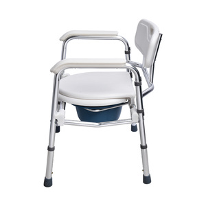 Silla de Inodoro Plegable de Plástico Blanca KDB, Silla de Comodidad para Personas Mayores, Discapacitadas y Mujeres Embarazadas, Equipo de Seguridad para Baño - Product Image 2