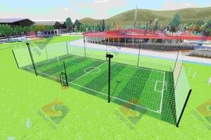 Clôture de terrain de football extérieur en treillis métallique grillagé, vente directe du fabricant, clôture pour terrains de sport et de basketball - Product Image 3