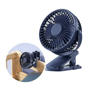 Clip Fan passeggino ricaricabile Desktop 360 Clip ventilatore da tavolo palmare USB montato su auto pigro Desktop Mini Halter piccolo ventilatore regalo