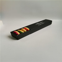 Boîte coulissante dorée à l'or fin, style tiroir, pour macarons, personnalisable, pour chocolats et biscuits