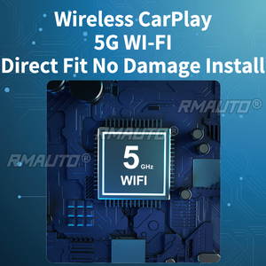 RMAUTO ระบบไร้สาย Apple CarPlay NTG 5.0 5.1 สำหรับรถยนต์ Mercedes Benz C-Class W205 GLC ปี 2015-2018 รองรับ Android Auto Mirror Link AirPlay Car Play - Product Image 5