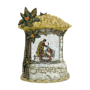Decoración Navideña Melodiosa con Luz LED a Pilas, 8 Canciones Navideñas, Linterna de Agua con Efecto de Nieve para Uso en Interiores - Product Image 3
