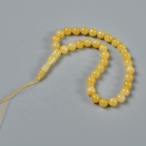 YS297 Certificato Tesbih Turco a 33 Perle, Rosario Islamico, Ciondolo Musulmano, <span class=keywords><strong>Collana</strong></span> di Preghiera Religiosa Autentica in <span class=keywords><strong>Ambra</strong></span> <span class=keywords><strong>Baltica</strong></span> Araba - Product Image 4