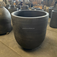 Creuset en carbure de silicium et graphite de grande taille (30kg, 50kg, 60kg, 100kg) pour la fusion de la fonte et des métaux - Prix compétitif