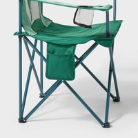Chaise de camping pliante portable 2026 personnalisée, légère, avec cadre métallique, accoudoirs et siège en tissu, pour extérieur, pêche, jardin et plage