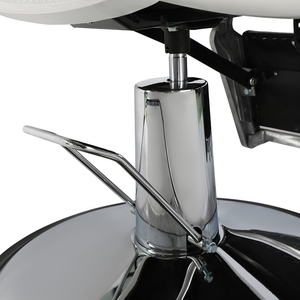 Kursi Barber Profesional Warna Cokelat dengan Pompa Hidrolik, Kursi Kayu yang Dapat Direbahkan untuk <span class=keywords><strong>Salon</strong></span> Spa, Peralatan Kecantikan Laris untuk Barbershop - Product Image 6