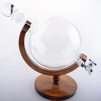 Distributeur de liqueur en verre de 2000 ml avec pompe pour vin et bière - Utilisation durable à la maison et au restaurant
