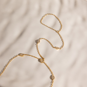 J&D Jewelry - Brazalete <span class=keywords><strong>de</strong></span> Cadena con Eslabones Geométricos <span class=keywords><strong>de</strong></span> Acero Inoxidable Chapado en <span class=keywords><strong>Oro</strong></span> <span class=keywords><strong>de</strong></span> <span class=keywords><strong>18K</strong></span> con Circonitas Blancas para Mujer - Product Image 5