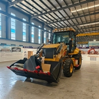 115HP 125HP Backhoe Loader Kontrol Pilot Hidrolik Canggih Excavator Beroda