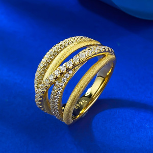 New S925 Silver Italian Brushing <strong>Craft</strong> Cross <strong>Ring</strong>, Old Money Style Finger <strong>Ring</strong>, Women's Light Luxury Wedding Jewelry - Product Image 2