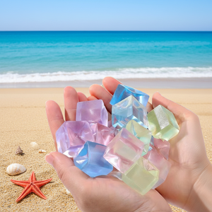 Balles anti-stress TPR personnalisées colorées pour les plus de 14 ans, unisexe, vente en gros, jouets anti-stress en forme de glaçon - Marque Pretty - Product Image 2