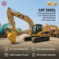 Excavatrice sur chenilles Caterpillar d'occasion à bas prix, modèles Cat 320C et 320CL, excavatrices d'occasion à vendre