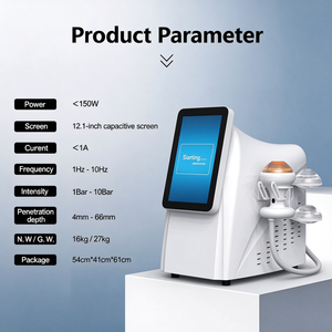 Máquina de Terapia de Ondas de Choque Enfocadas, Portátil, con Pantalla Digital, Dispositivo para Aliviar el Dolor Muscular, Equipo de Terapia - Product Image 2