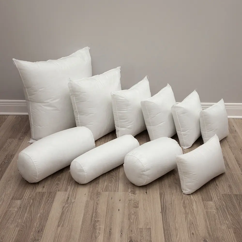 SANHOO sıcak satış yüksek kaliteli kare beyaz yastık ekler iç yastık dolum otel yastık ekler