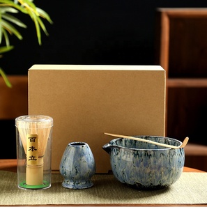 Bán Buôn Nhật Bản Matcha Chawan Trà Bát Bộ 100 Ngạnh Tre Whisk Matcha Whisk Đứng Gốm Lò Men Cho Trà Lễ - Product Image 4