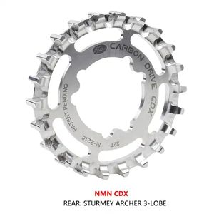 Guarnitura per Bici con Trasmissione a Cinghia Gates Carbon Drive CDX CDN CDC HTD <span class=keywords><strong>Pignone</strong></span> Anteriore e Posteriore - Product Image 3