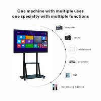 Pizarra Interactiva 4K Ultra HD de 55 Pulgadas, PC Todo en Uno, Tableta para Conferencias, Táctil de 20 Puntos, Intel Core I3/i5/i7 (4ª-13ª Generación)