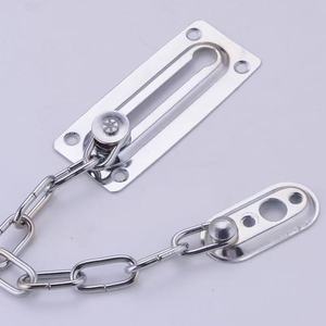 Chaîne de porte en acier inoxydable avec verrou pour la sécurité domestique et l'utilisation en hôtel - Product Image 1