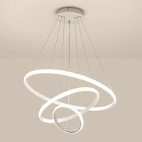 Lustre LED circulaire moderne à intensité variable 3-CCT, suspension de luxe pour salon, salle à manger, îlot de cuisine