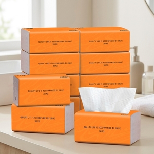 Mouchoirs en papier orange 5 plis doux <span class=keywords><strong>Kleen</strong></span>, paquet de 10, pour la maison, le bureau et l'hôtel - Product Image 6