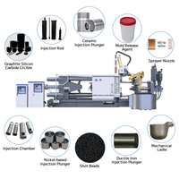 Personnaliser les consommables de composants de machine de moulage sous pression Pousser la chambre d'injection d'eau en aluminium Shot Plunger Shot Sleeve