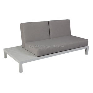 Leisure Frame Slat Modern <b>L</b> <b>Shape</b> Soft Cushions Customized Colors Garden Furniture Set Corner Lounge <b>Sofas</b> - Product Image 5