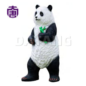 Lumière LED en fibre de verre 3D en forme de panda, adaptée à la décoration de jardin en extérieur, à l'éclairage paysager de parc et à la décoration de cour - Product Image 6