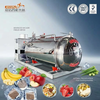 Lyophilisateur industriel à aspiration directe d'usine, machine de lyophilisation grande capacité pour fruits, légumes, viande et aliments pour animaux de compagnie